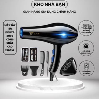 Máy sấy tóc DELIYA 8090 PRO 3 chế độ mỗi chiều sấy, sấy mạnh như salon, nhanh khô [BẢO HÀNH 12 THÁNG]
