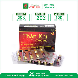 Viên Uống Thận Khí Công Đức – Giúp bổ thận, tráng dương, tăng cường sinh lực