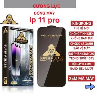 Kính cường lực iphone 11 Pro/ ip x / ip xs Kingkong full màn | Miếng dán bảo vệ màn hình cho ip