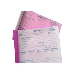 Phiếu thu ( 1 liên, 2 liên, 3 liên )