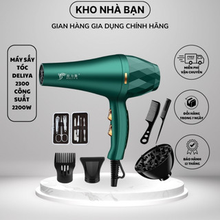 Máy sấy tóc cầm tay du lich DELIYA DLY-2300 công suất lớn 2200W với 2 chế độ sấy [BẢO HÀNH 1 NĂM]