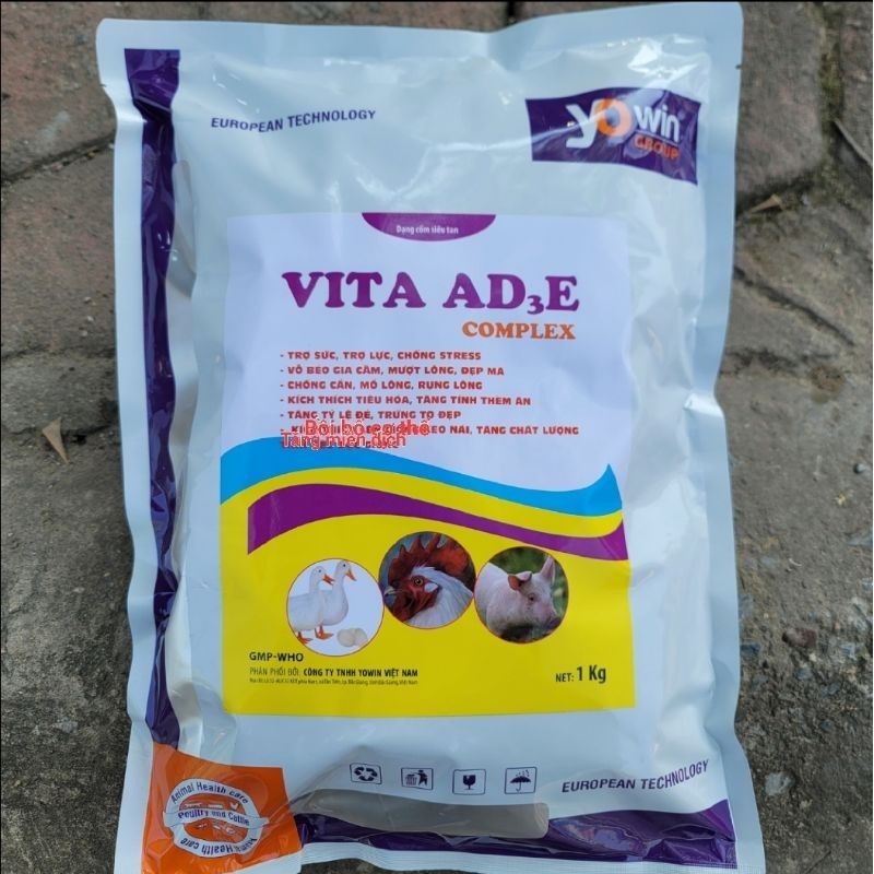 VITA AD3E 1kg bổ sung các vitamin bồi bổ, trợ sức, trợ lực, mượt lông, đẹp mã, giảm cắn mổ, vỗ béo, thèm ăn ở thú cưng