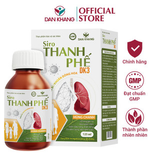 Chai siro thanh phế dk3 hỗ trợ giảm ho tiêu đờm 125ml/chai