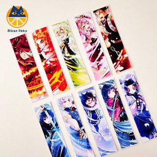Bookmark hoạt hình anime Demon Slayer và bookmark BT21 bts