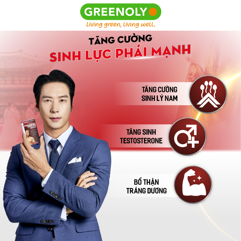 Tăng Cường Sinh Lý Nam Bổ Thận Tráng Dương Welson For Men Hộp 60 viên