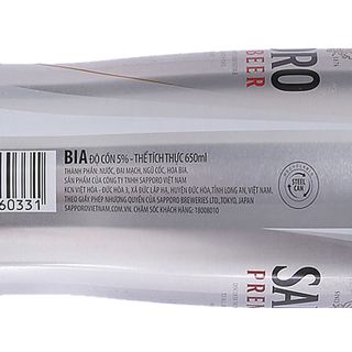 Bia Sapporo lon 650ml