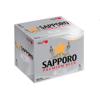 Thùng 6 lon bia Sapporo 650ml
