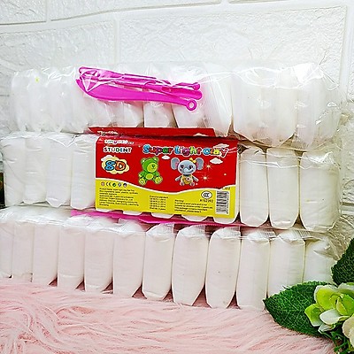 ✏️ Đất Sét Nhật Tự Khô 12 Màu An Toàn Nặn Hình Cao Cấp Siêu Nhẹ Dành Cho Bé Làm Butter Slime Trang Trí