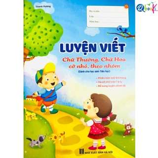 Sách - Luyện Viết - chữ thường, chữ hoa cỡ nhỏ, theo nhóm (1 cuốn)