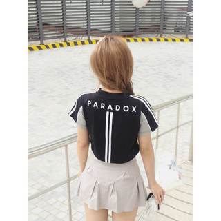 Áo thun croptop Paradox - High-class Coll. - BLEAK - Xám