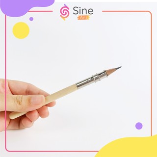 Ống nối chì, cây nối chì gỗ 1 đầu nối dài cho thân bút chì vẽ hình họa