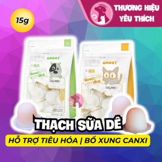 Pudding sữa dê, thạch sữa dê, thức ăn dinh dưỡng cho hamster, chó, mèo, thỏ, bọ, sóc
