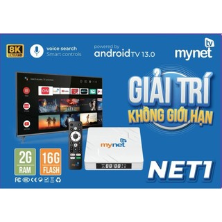 Android tivi box mytv net ram 2gb, rom 16gb, android 13 - có điều khiển giọng nói