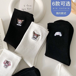Tất vớ chân cao cổ hoạt hình Sanrio Kuromi Melody Cinnamoroll dễ thương