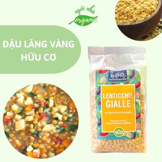 Đậu Lăng Vàng Hữu Cơ Sottolestelle Organic Yellow Lentils