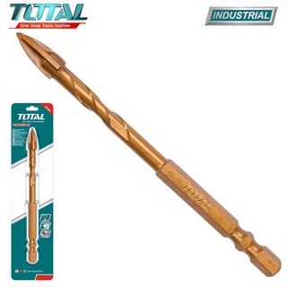 Mũi khoan gạch & kính Total Chuôi lục giác 1/4, 4x74mm-5x74mm-6x74mm-8x85mm-10x85mm-12x87mm