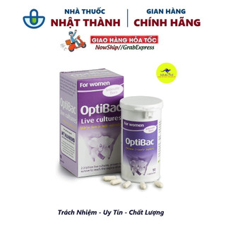 Men vi sinh Optibac tím - 90 viên- Anh- Có tem bảo đảm