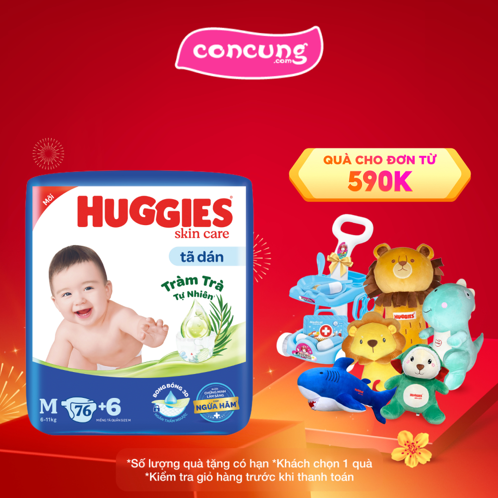 Tã dán Huggies Skincare cực đại 