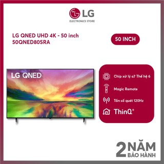 Smart Tivi QNED LG 4K 50 inch 50QNED80SRA - Miễn phí giao lắp Hà Nội
