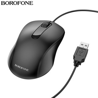 Chuột có dây borofone bg4 được trang bị bộ cảm biến quang học dpi 1200, cáp dài 1,5m