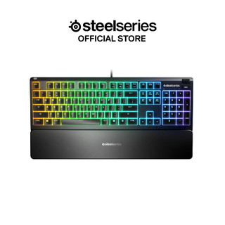 Bàn phím gaming có dây SteelSeries Apex 3, led RGB, switch yên tĩnh, 20 triệu clicks, chống tràn, bảo hành 1 năm
