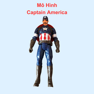 Mô hình đội trưởng Mỹ đồ chơi Captain America nhựa cực bền cao 30cm đèn led sáng kèm phát nhạc