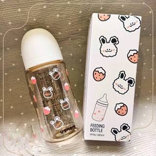 Bình sữa ubmom thỏ,dâu,khủng long, gấu 200ml/280ml ppsu