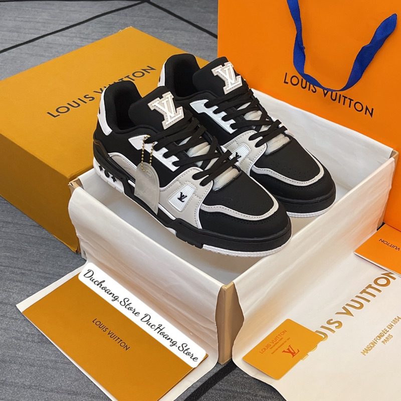 GIÀY L’V TRẮNG ĐEN #54 LAI AU SC