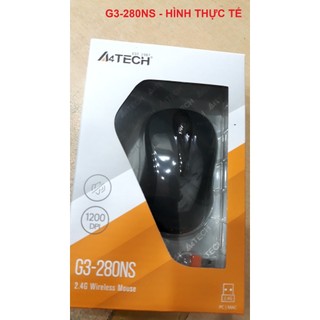 Chuột không dây A4Tech WIRELESS ( G3-280A, G3-280NS , G3-200NS ) Màu Đen