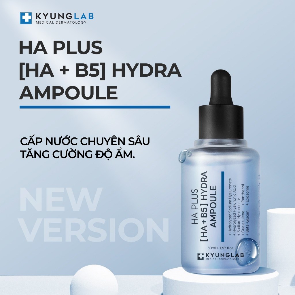 Authentic Serum cấp ẩm phục hồi da KyungLab HA B5 Hydra Ampoule Authentic