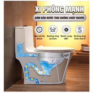 Bồn cầu 1 khối, chất lượng cao.