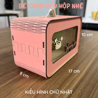 Hộp Đựng Tiết Kiệm Bằng Gỗ