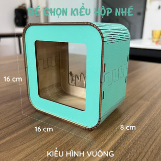 Hộp Đựng Tiết Kiệm Bằng Gỗ