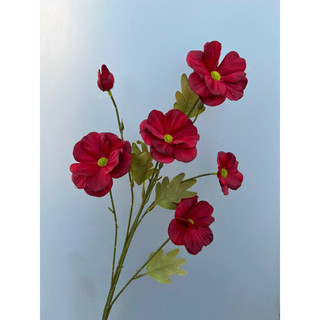 Hoa lụa/ Cành hoa Cúc Boxi 6 bông dài 80 cm decor siêu đẹp
