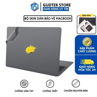 Combo Skin Dán Bảo Vệ Macbook  5 in 1, Tặng Kèm Bộ Hỗ Trợ Dán Chuyên Nghiệp