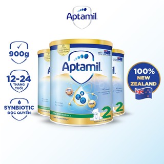 Combo 3 Sữa Bột Aptamil New Zealand 2 Dành Cho Trẻ Từ 12-24 Tháng Tuổi (900g)