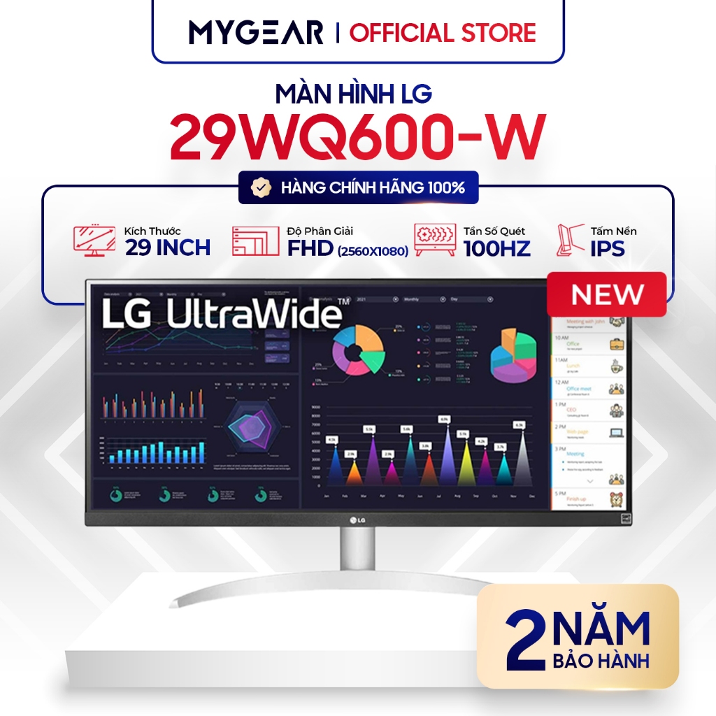 Màn hình LG 29WQ600-W 29" UWFHD IPS 100Hz (HDMI, Displayport, Type C)