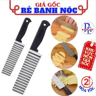 Dao Cắt Lát Tạo Gợn Sóng Củ Quả Thép Không Gỉ - Dao Lượn Sóng Tạo Hình Trang Trí Đẹp Mắt - Dao Thái Rau Củ Đa Năng