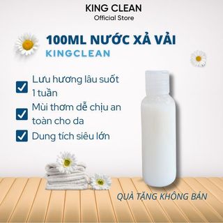 Nước xả vải hương hoa cỏ làm mềm vải king clean lưu hương lâu 100ml