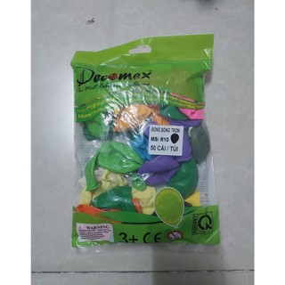 Set 50 cái bong bóng tròn Lớn trang trí