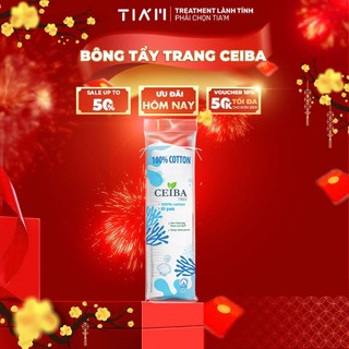 Combo 10 Bông Tẩy Trang Tia'm Ceiba Tree 100% Cotton Siêu Tiết Kiệm Dung Dịch 80-120-140-234 Miếng