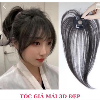 Tóc giả mái 3d loại 2 kẹp dày đẹp tóc sợi tơ 😍freeship😍m3