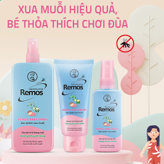 Xịt Chống Muỗi Phun Sương Remos 70ml, 150ml và Kem Chống Muỗi Remos 70g