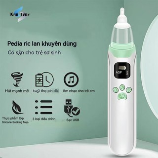 Máy Hút Mũi Cho Bé - Máy Hút Mũi Chạy Điện Cho Trẻ Sơ Sinh Với 3 Mức Độ Hút Có Nhạc Và Đèn ChốngChảy Ngược Thích Hợp Cho