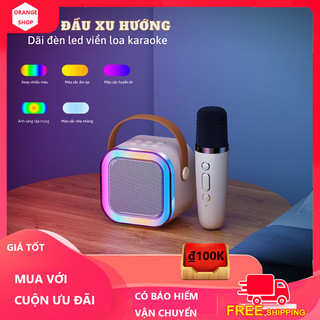 ORANGE loa karaoke bluetooth 2 mic,loa bluetooth mini karaoke,loa bluetooth mini,loa bluetooth,kết nối bluetooth
