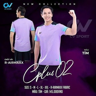 Riki Cplus 02 tím quần áo bóng đá thiết kế cao cấp, đồ đá banh không logo, in tên số theo yêu cầu - HUNGSPORT TN