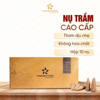 Nụ trầm hương THIÊN MỘC HƯƠNG nhang trầm tự nhiên sạch, nguyên chất hộp 10 nụ