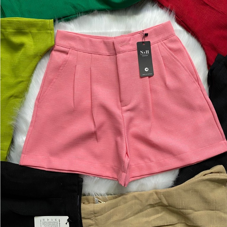 🌼  Quần Đùi Nữ Vải LINEN Gân Cao Cấp - Thời Trang Và Sự Thoải Mái 🌼