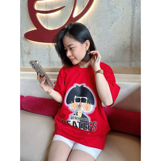 áo thun hoạt hình tay lỡ, unisex có bigsize