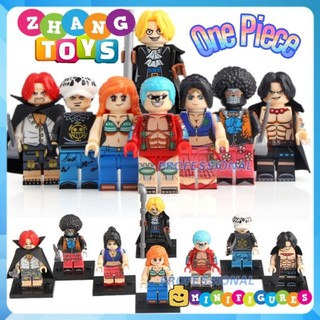 Đồ chơi Xếp hình One Piece gồm Nico Robin - Franky - Trafalgar Sabo - Shanks Nami - Ace Brook Minifigures Koruit KT1013